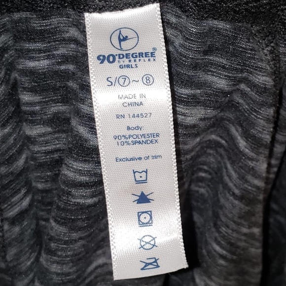 90 Degrees Dark Black Grey Athletic Zip Up Hoodie - Picture 3 of 10